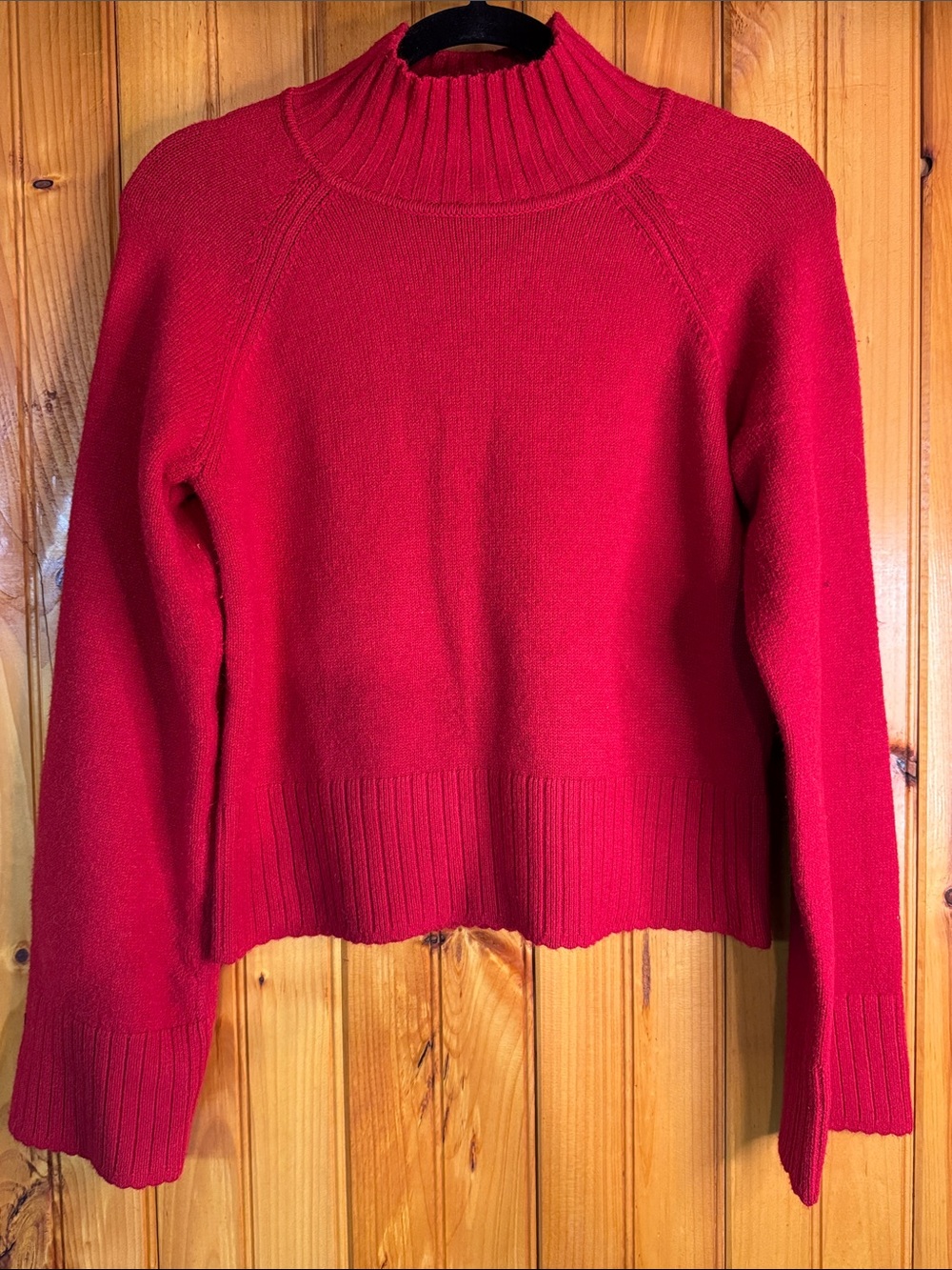 Truth by Republic Nordstroms Women's Red Ribbed Turtleneck Sweater